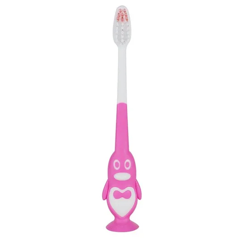 PASSION PETALS Penguin Shape Toothbrush - Pink