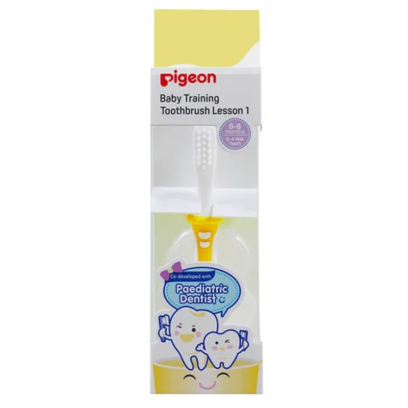 Pigeon Training Toothbrush Lesson 1 - Yellow