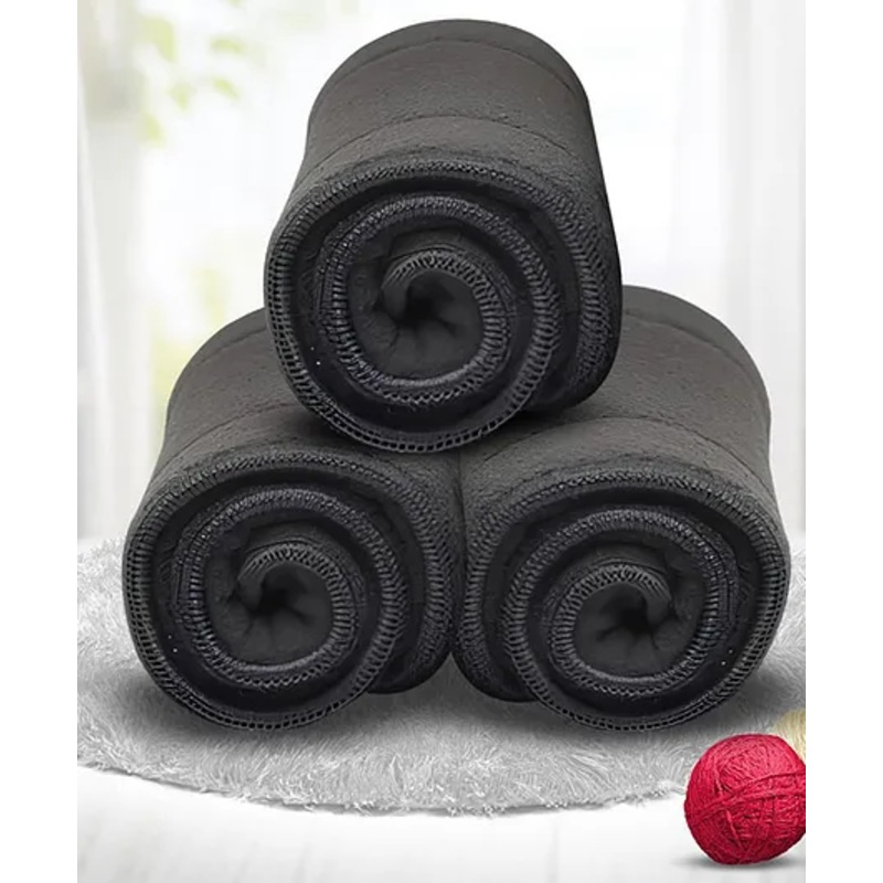 Sparkle Joy Reusable Diaper Insert Pack of 3 - Black