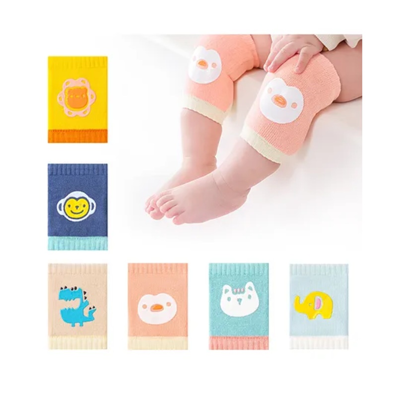 SYGA Pack of 6 Cotton Knee Pads - Multicolor