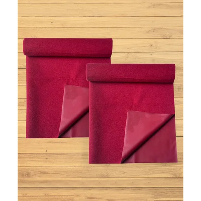 THE LITTLE LOOKERS  Dry Sheets Water Proof Bed Protector  Waterproof Sheets Small - Maroon