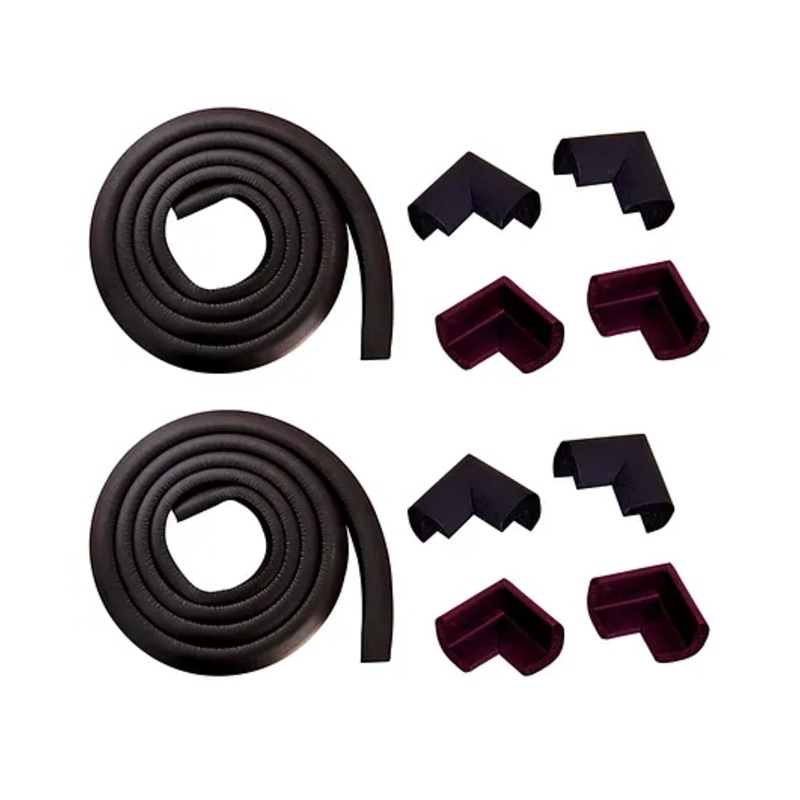 The Little Lookers L Shaped Corner and Edge Guard Combo of 2 - Black