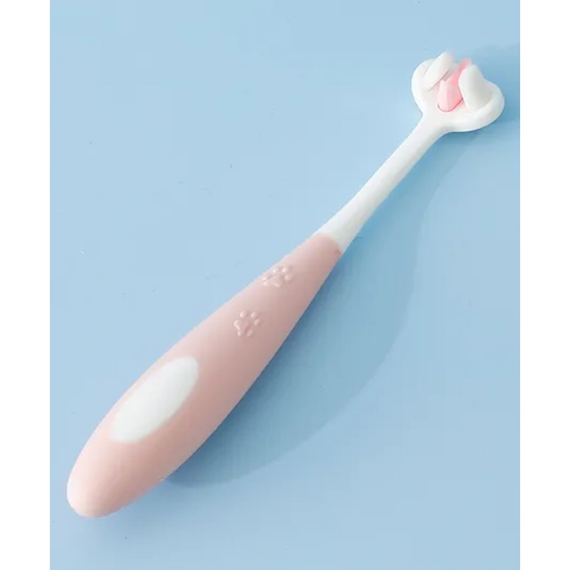 Tooth Brush with Ultra Soft Bristles with Paw Design - Pink