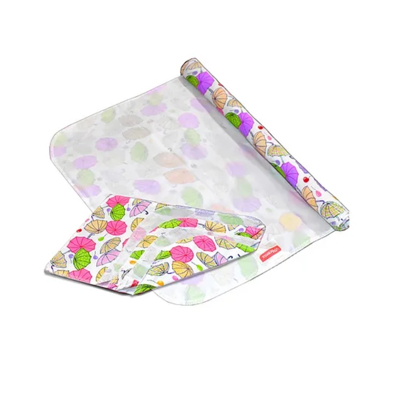 VParents Chunky Nappy Changing Mat Sleeping mats Water Proof Bed Protector sheet for New Born Baby  (0-3 Months) pack of 2  Pink and purple