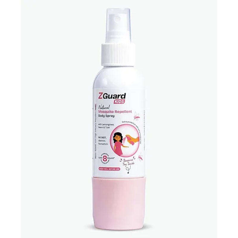 Z Guard Clinically Proven Natural Mosquito Repellent Spray for Kids (Surprise Toy Gift for Girls) | Powerful Anti-Mosquito Spray | Clinically Proven | Paediatrician & Dermatologically Tested