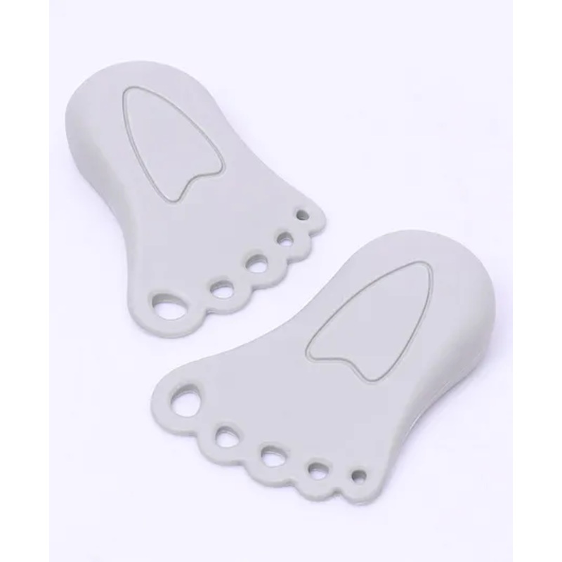 Zoe Foot Shaped Door Stopper Pack of 2 - Grey