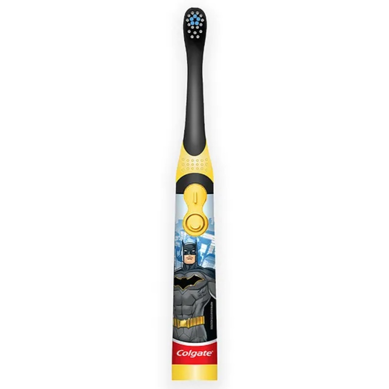 Colgate Kids Batman Battery Powered Electric Toothbrush Extra Soft Bristles - Multicolor
