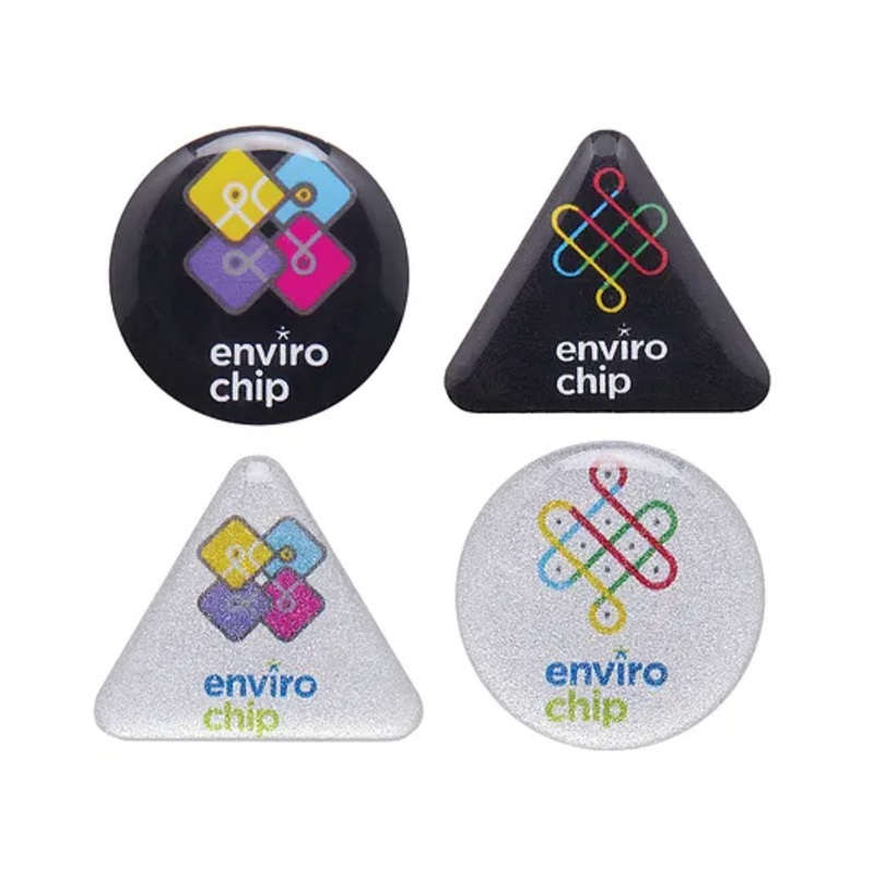 Envirochip Clinically Tested Radiation Protection Patented Chip for Mobile Kolum Design Family Pack of - 4 Chips