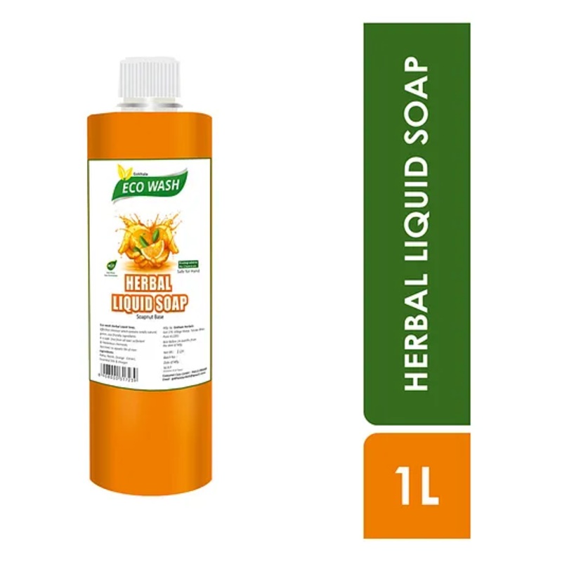 Gokhale Herbal Liquid Soap Orange - 1000 ml