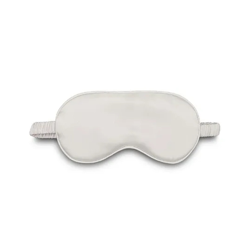 Jenna Silk Plain Sleeping Eye Mask - White