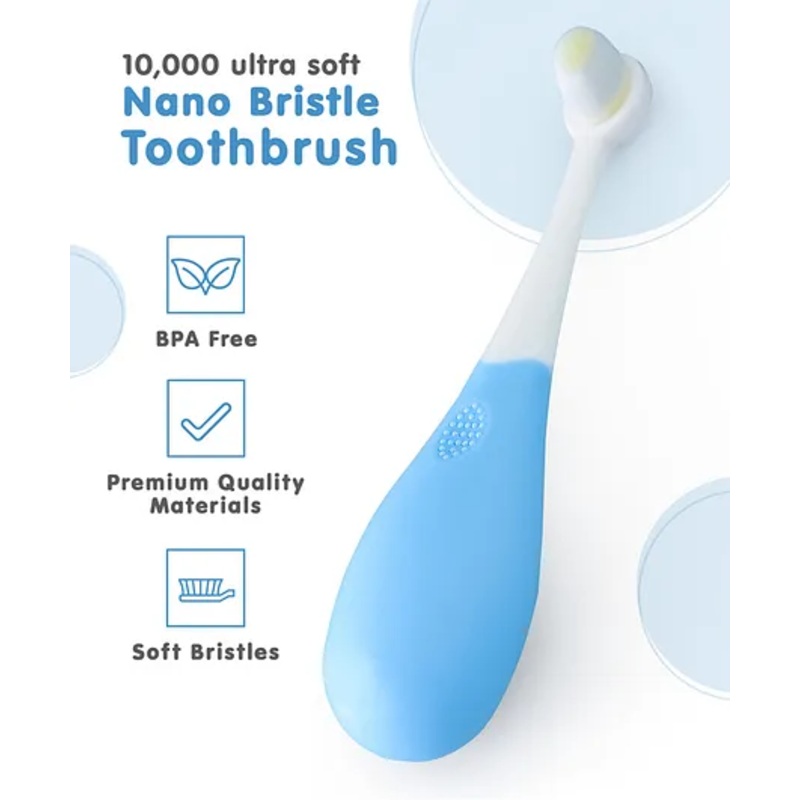 Nano Bristle Cotton Toothbrush - Blue
