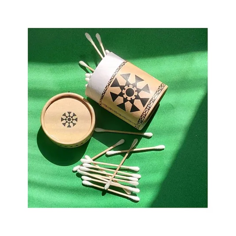 On Earth Pack of 1 Bamboo Cotton Ear Swabs - 80 buds