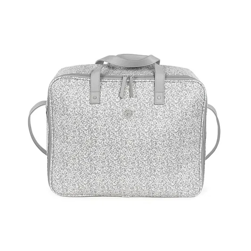 Pasito a Pasito Flower Mellow Grey Travel Holiday and Maternity Bag