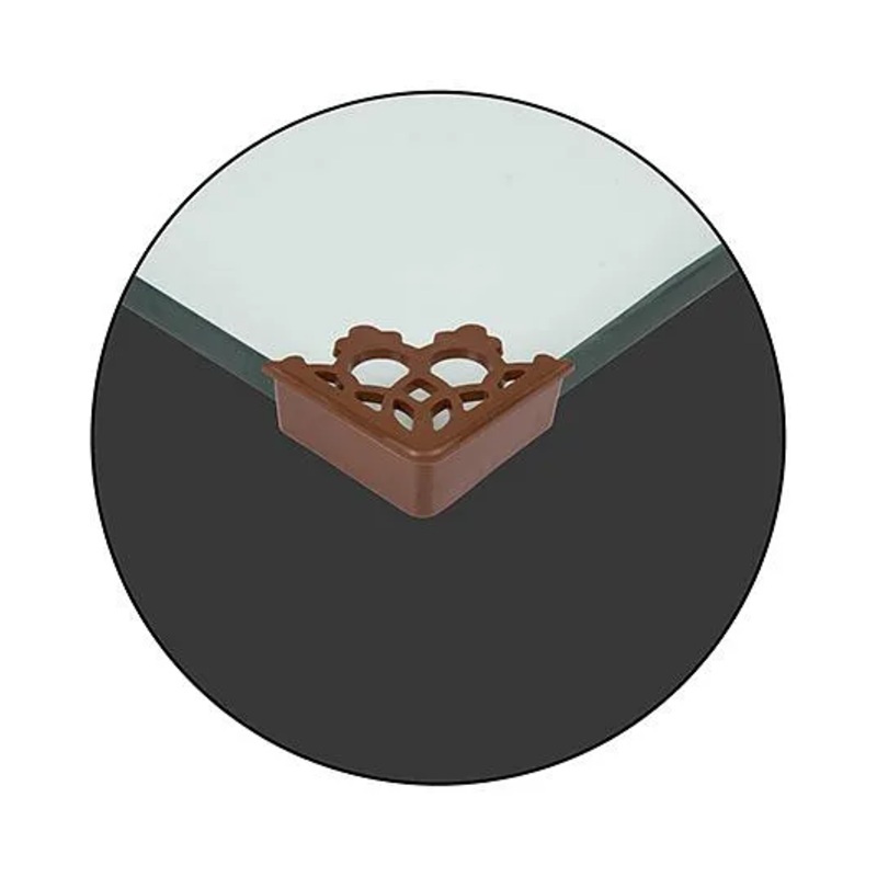 Safe-O-Kid Designer Large Corner Cushions Pack of 12 - Brown