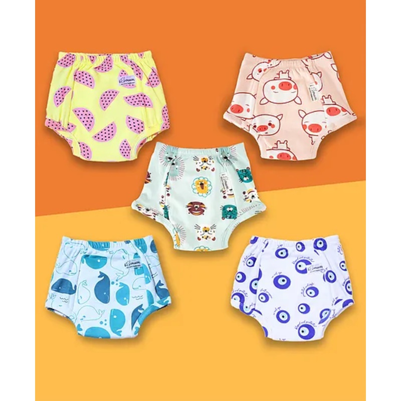 Snugkins Potty Training Pants for Kids. (Size 3, Fits 3-4 Years) - Pack 5
