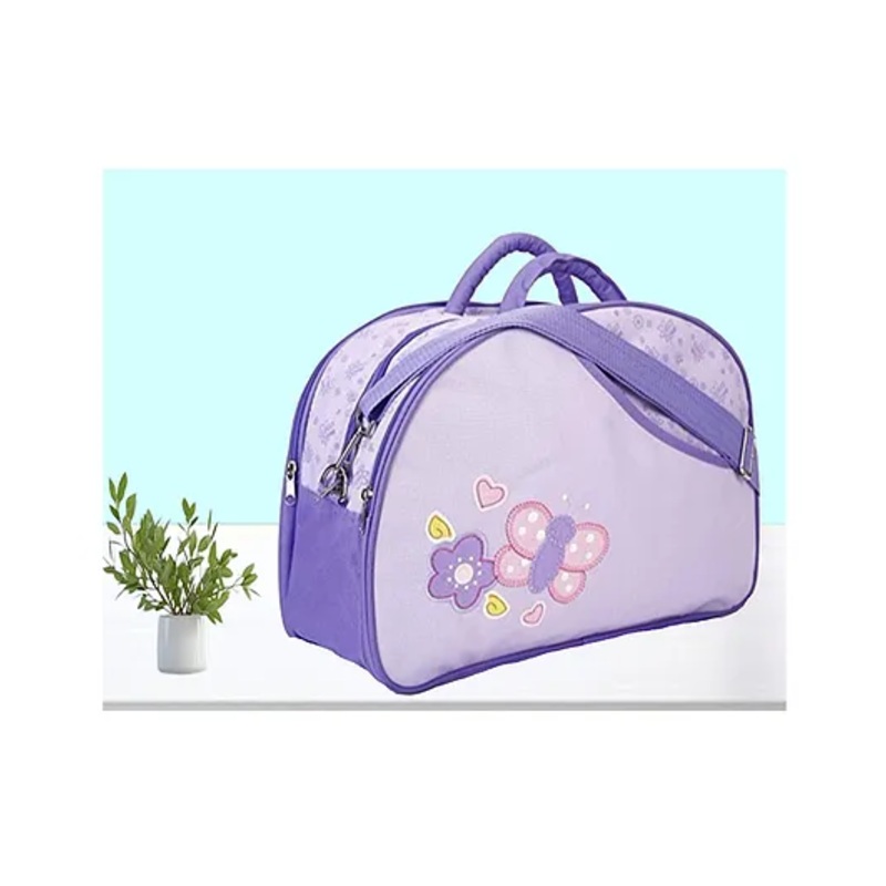 The Cheeky Kidzz New Born Baby Multifunctional Diaper Nappy Changing Mother Maternity Multi Compartment Assorted Prints Handbag Shoulder Brown Tote Bag (PURPLE)