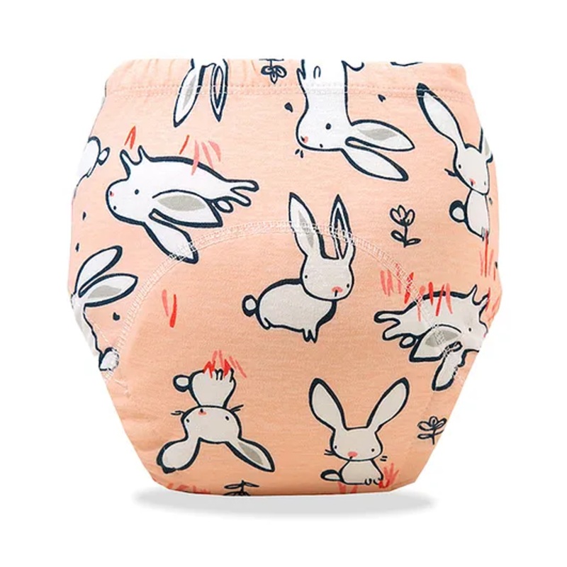 Bembika Babies Cotton Potty Training Pants Bunny  Printed  Size - Peach