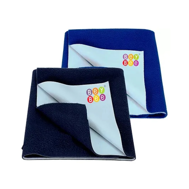 BeyBee Fast Dry Sheet Quick Original Baby Dry Sheet - Royal Blue and Dark Blue