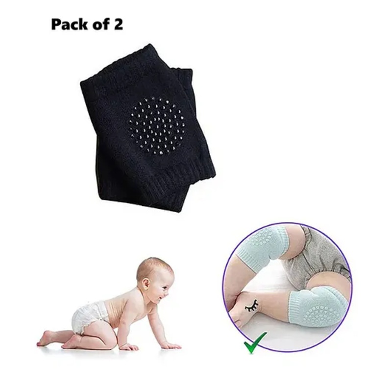 BOXOT IMPEX Anti-Slip Baby Knee Pads Pack Of 2 - (Color May Vary)