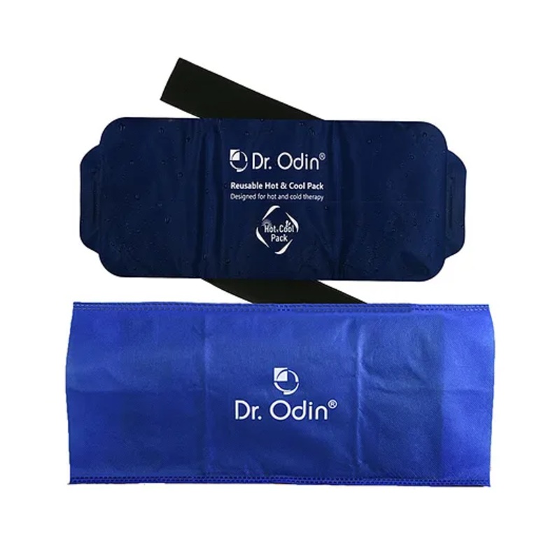 Dr. Odin Hot & Cool Gel Pack For Pain Relief, Designed For Hot & Cold Therapy,Adjustable, Flexible, Microwaveable & Reusable - Navy Blue