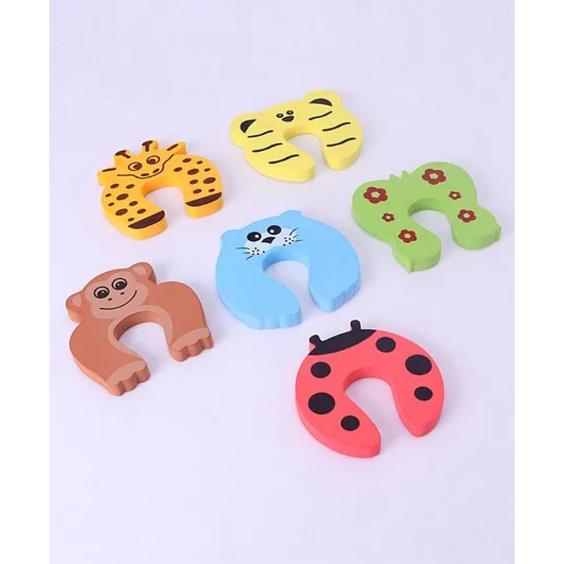 EVA Door Stoppers Pack of 6 - Multicolor