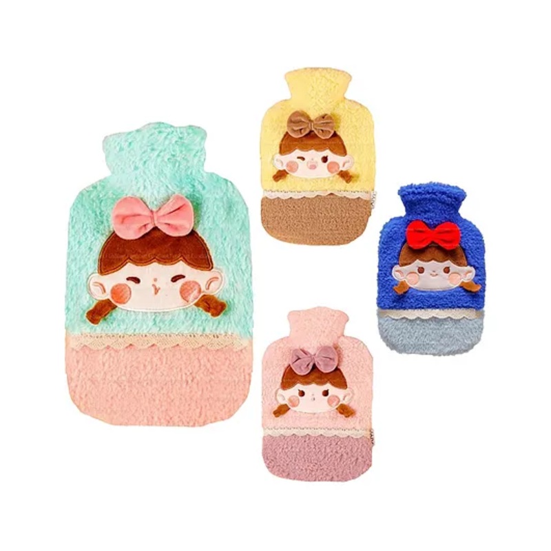 FunBlast Hot Water Bag with Soft Cover 1000 ml - Green