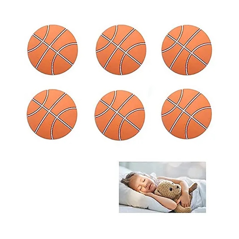 KolorFish Self Adhesive Door Stopper Pack Of 6 - Orange