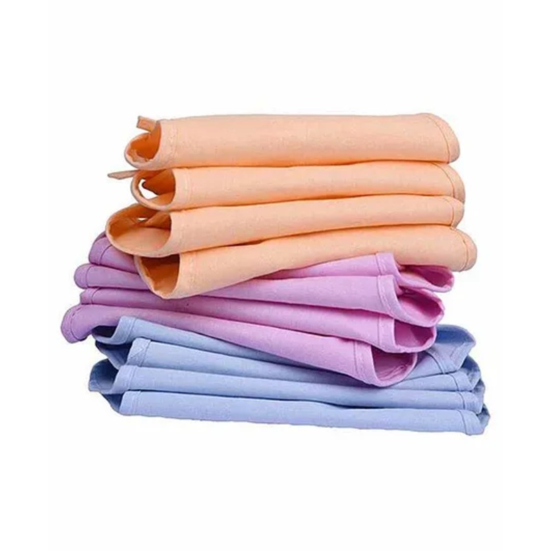 Mom's Home Double Layered Cloth Nappies Pack of 10 - Multicolor