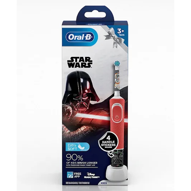 Oral-B Kids Electric Rechargeable Toothbrush Featuring Star Wars Characters (Color and Print May Vary)