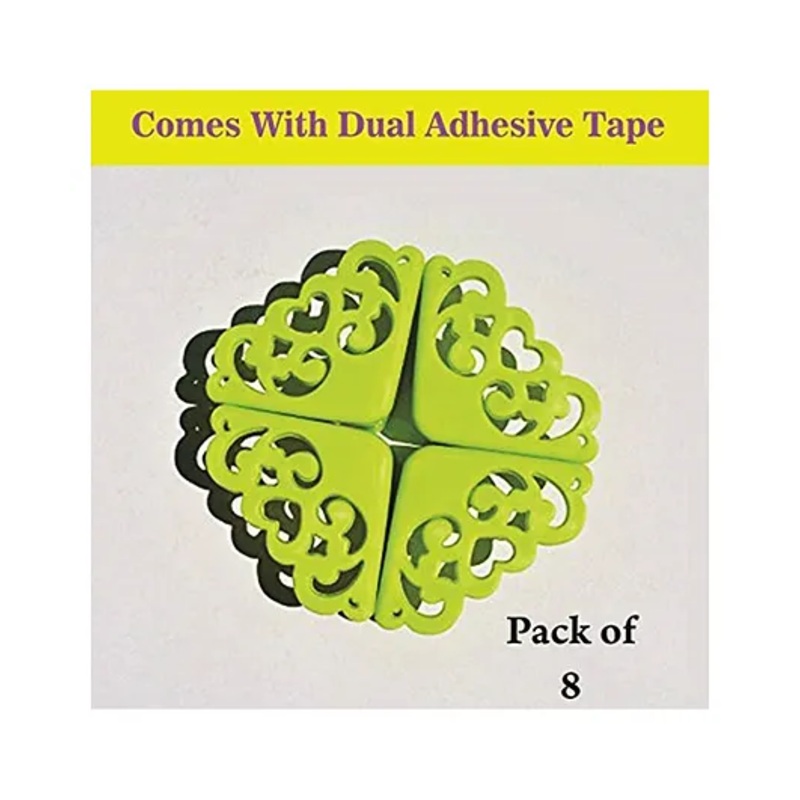 Syga Silicone Hollow Out Style Edge Guards Pack of 8 - Green