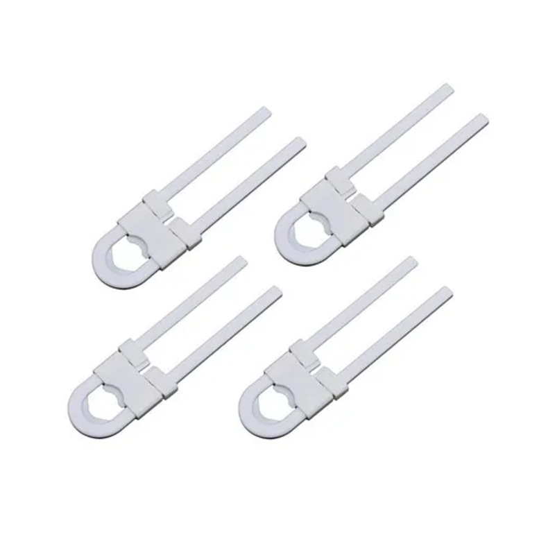 Syga U Shaped Sliding Child Safety Cabinet Locks Grey - Pack of 4