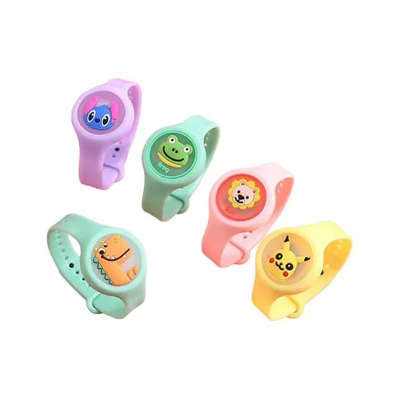 The Little Lookers Reusable Mosquito Repellent Band Pack of 5 - (Color & Print May Vary)