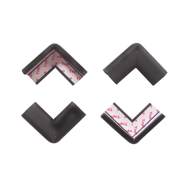 BabySafeHouse 4 Piece Furniture & Table Corner Edge Guards - Black