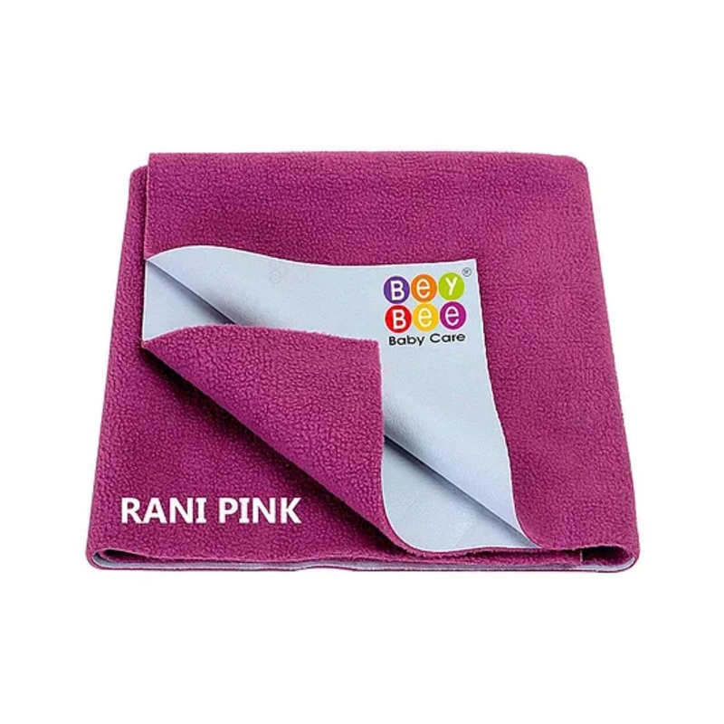 Bey Bee Reusable Absorbent Waterproof Mattress Bed Protector Double Bed Extra Large Size - Dark Pink