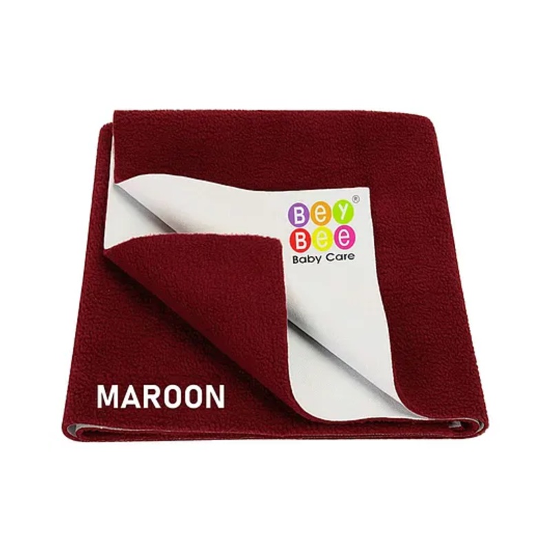 BeyBee Cotton Baby Bed Protecting Mat Large - Maroon
