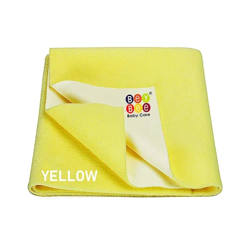Beybee Quick Dry Baby Bed Protector Waterproof Sheet Small - Yellow