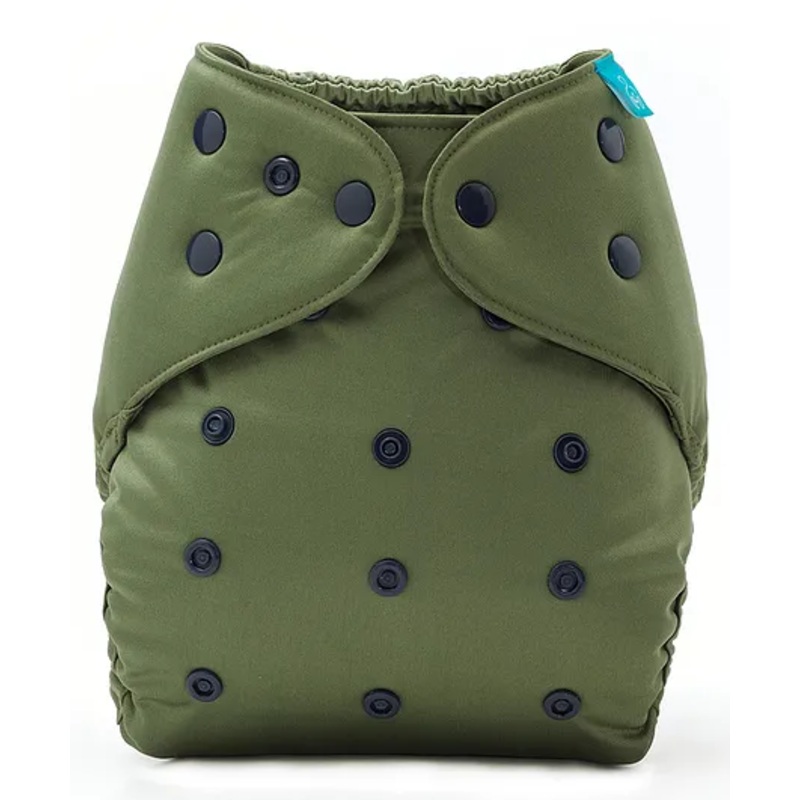 Bumberry Adjustable Reusable Cloth Diaper Cover Solid Color - Green