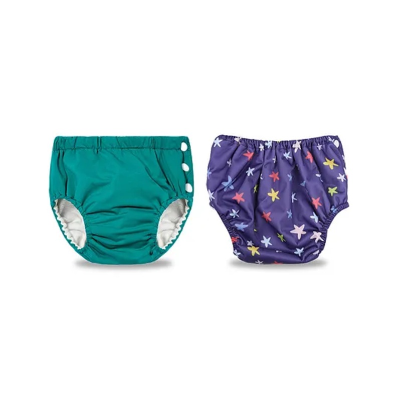 Chinmay Kids Reusable Swimwear Diaper Pool Pants - Blue & Green