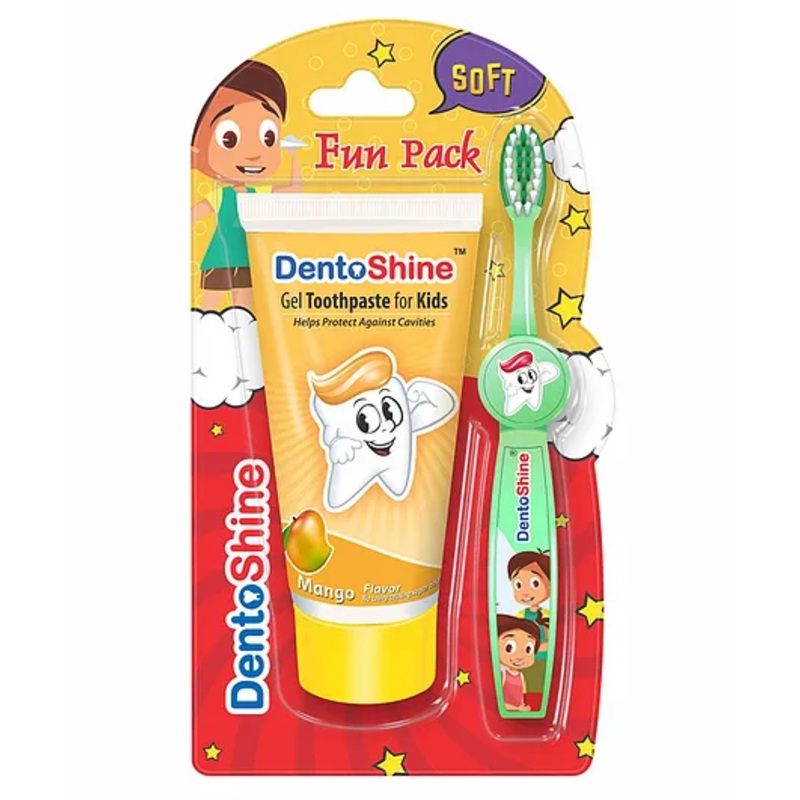 DentoShine Kids Fun Pack Mango - 80 gm