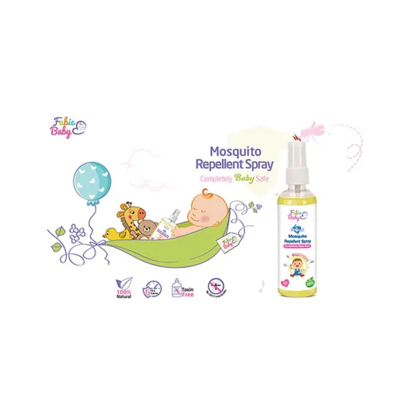 Fabie Baby Shield Mosquito Repellent Spray for Babies Natural Oils Toxin-Free 6 Hrs Protection (100ml)