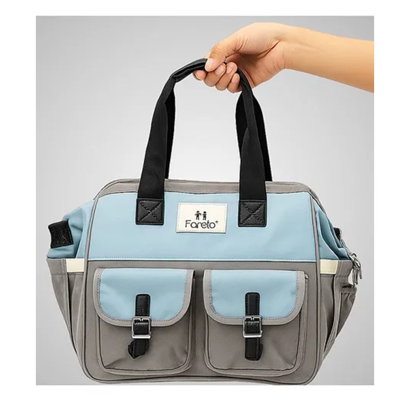 Fareto Premium Quality Diaper Bag for Mother Multipurpose Stylish Diaper Bag - Grey