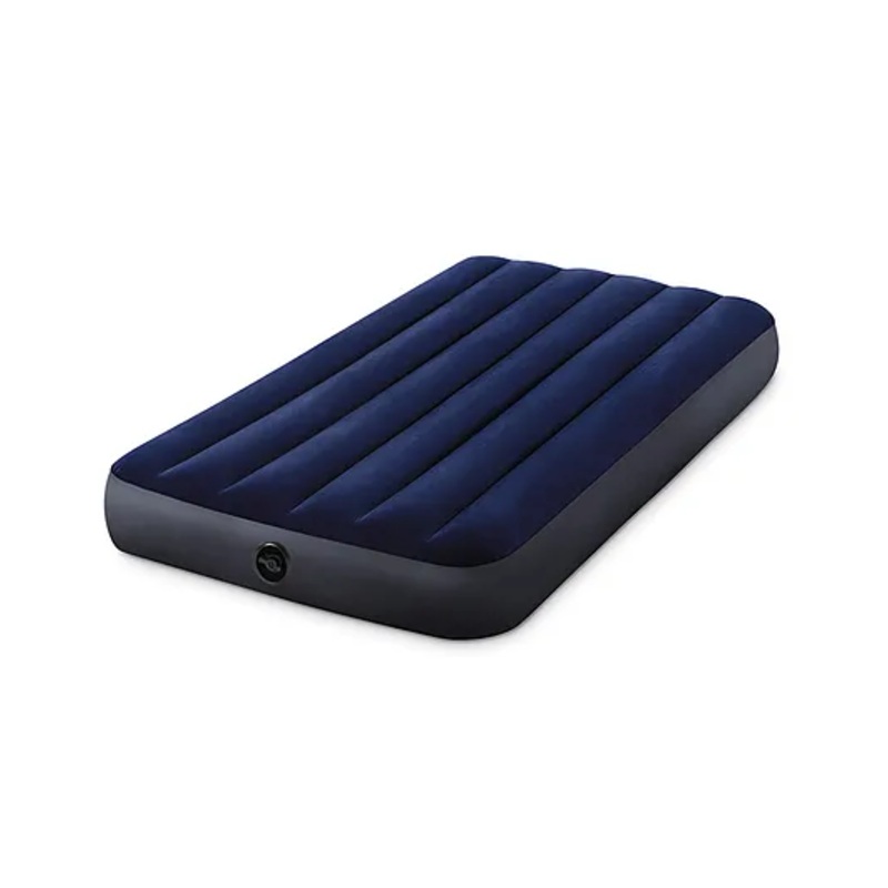 Intex 64757 Intex Air Bed Twin Size Classic Downy Airbed Dura Beam Standard With Fiber-Tech Technology Intex Air Mattress  Multicolor
