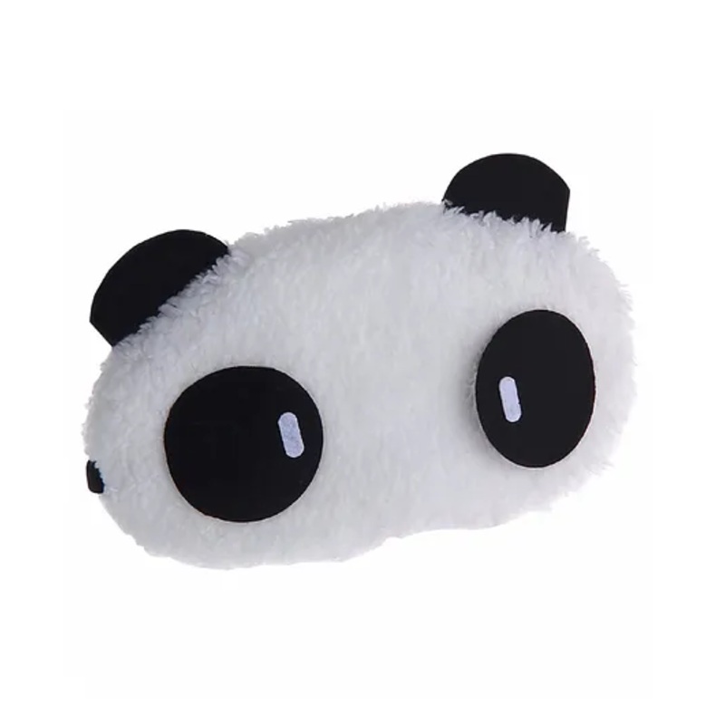 Jenna Cylinder Panda Cartoon Sleeping Eye Mask - Black & White