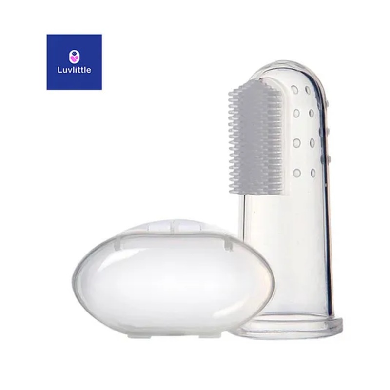 Luvlittle Soft Silicone Finger Toothbrush - white