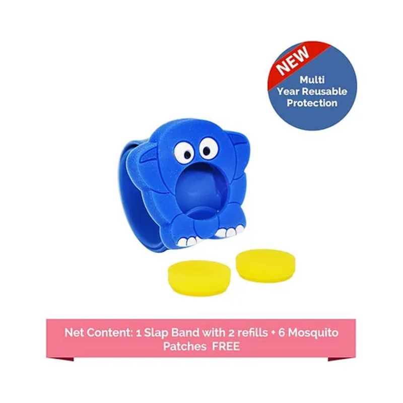 Safe-O-Kid Mosquito Repellent Band With 2 Refills - Blue