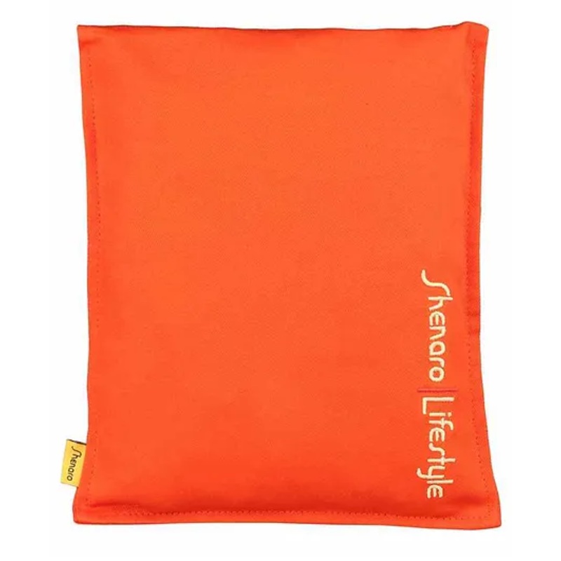 Shenaro Organic Cotton Pain Relief Wheat Bag With Treated Whole Grains - Orange