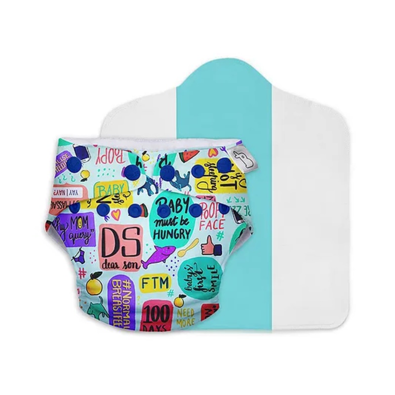 SuperBottoms Freesize UNO Cloth Diaper (3M - 3Y) Reusable with 1 Dry Feel Pad, Absorbs 4-5 Pees - Mommy Talk