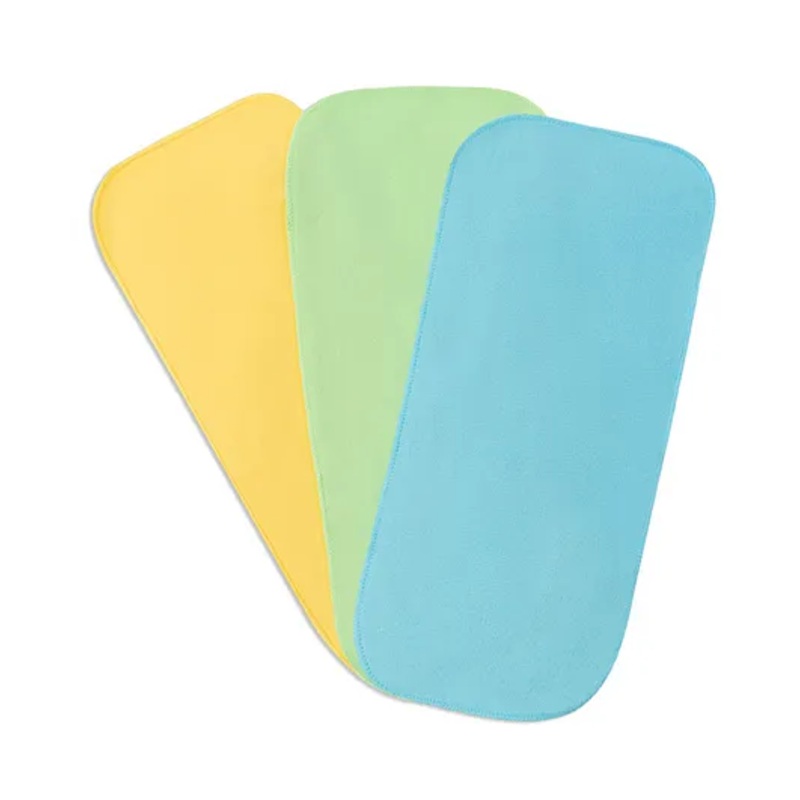 SuperBottoms Reusable Stay Dry Cloth Diaper Fleece Liners Pack of 3 - Multicolor