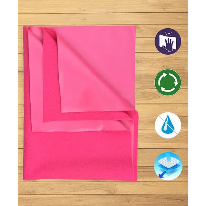 The Little Lookers Baby Dry Sheet Medium - Dark Pink