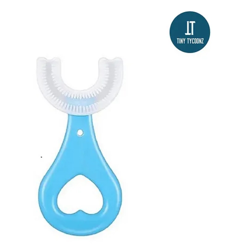 Tiny Tycoonz Soft Sillicone U-Shaped Toothbrush - Blue